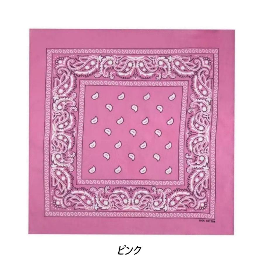 【送料無料】 ラージ サイズ バンダナ ペイズリー柄（大判）68×68センチ Trainmen Paisley Bandana Big 27 X 27 ジャンボバンダナ (15色）大きいバンダナ |  | 09