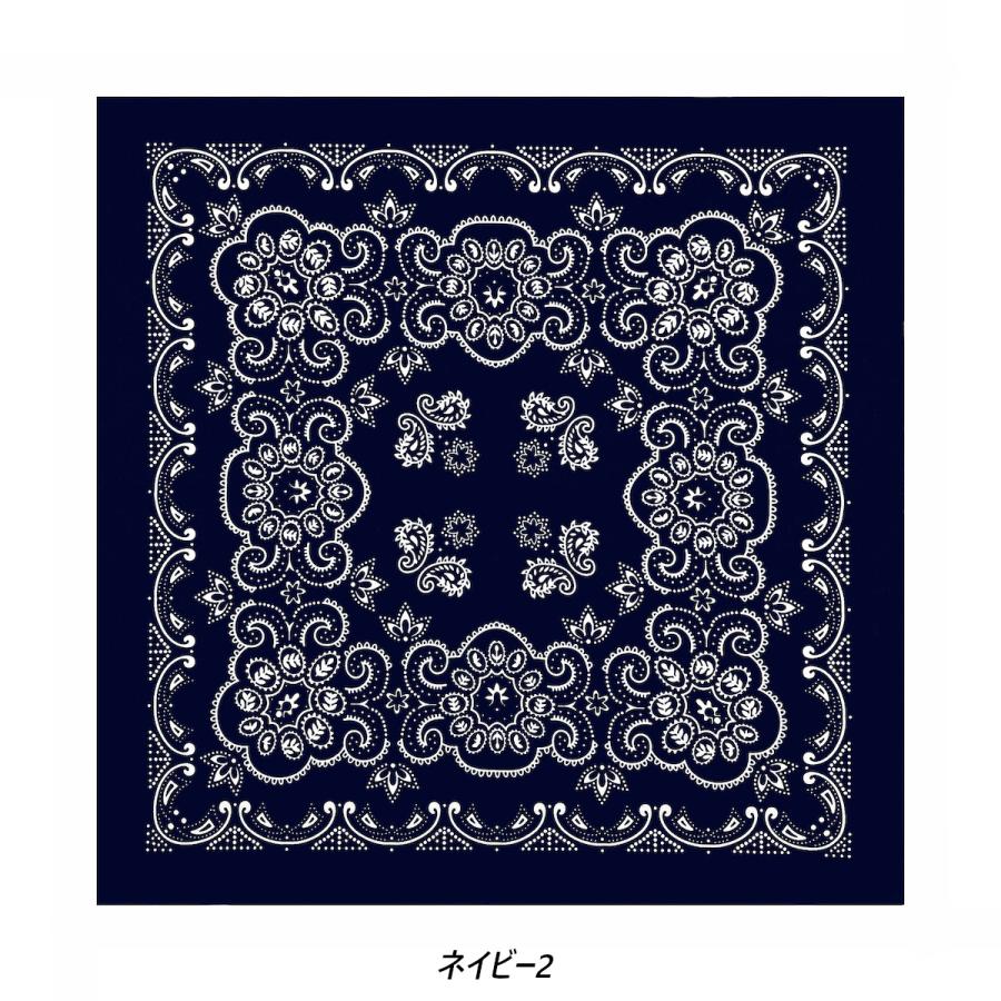 SALE【訳有】 ラージ サイズ バンダナ ペイズリー柄（大判）68×68
