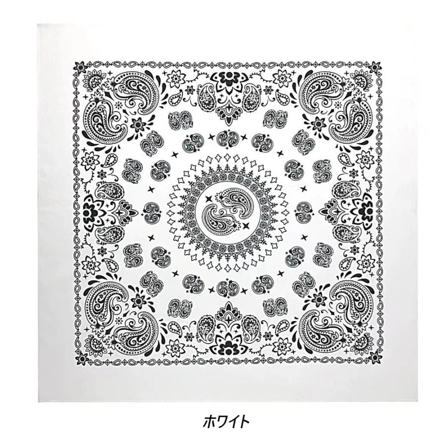 SALE【訳有】 ラージ サイズ バンダナ ペイズリー柄（大判）68×68