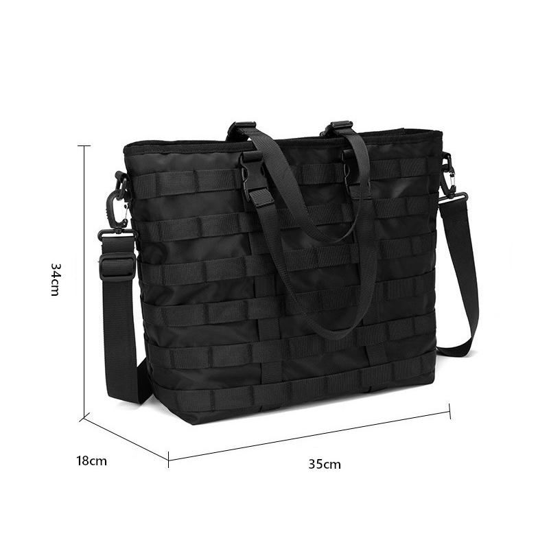 MILITARY ミリタリー レザーハンドル 大容量 トート バッグ 肩掛け可 MILITARY ミリタリー レザーハンドル 大容量 トート バッグ 肩掛け可