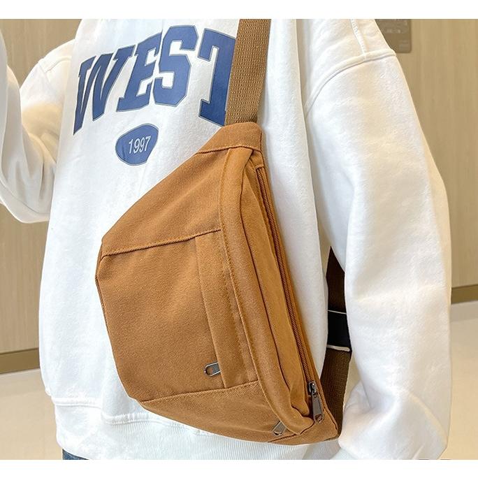 キャンバス ウエスト バック サコッシュ 帆布 大容量 waist pack waist bag（3色） |  | 05