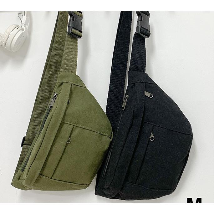 キャンバス ウエスト バック サコッシュ 帆布 大容量 waist pack waist bag（3色） |  | 07