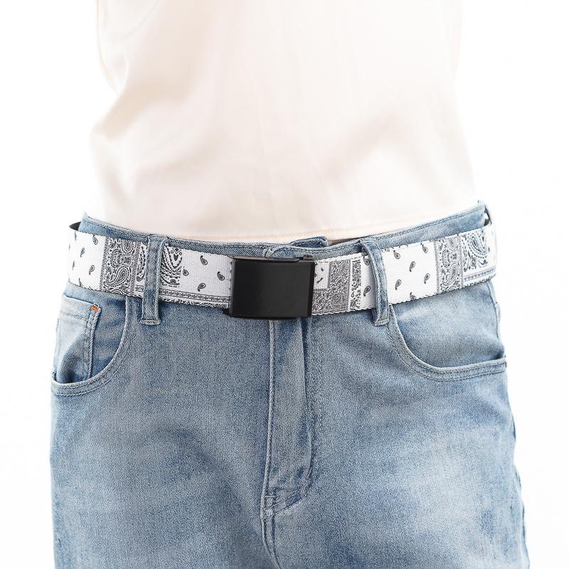 キャンバス ダブルホール ベルト Double Prong Buckle Belt:（4色） |  | 07