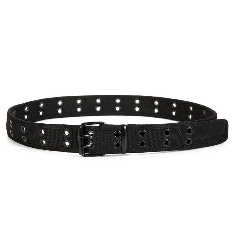 キャンバス ダブルホール ベルト Double Prong Buckle Belt:（4色）｜thelargestselection｜07