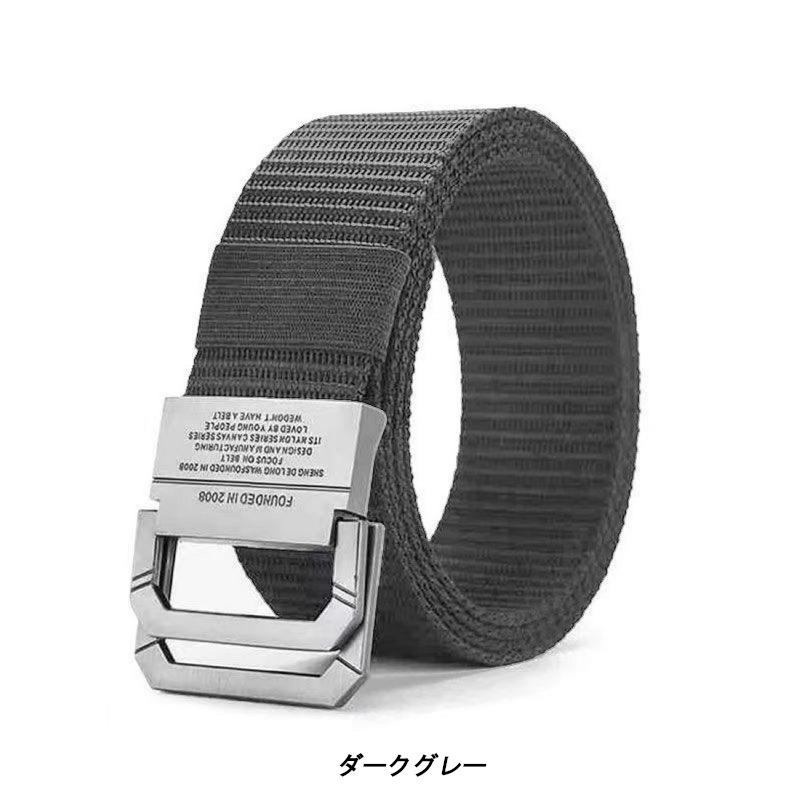 ダブルリング ナイロン ベルト シルバーバックル D-Ring Belts（4色） Dリングベルト ミリタリー風 |  | 04