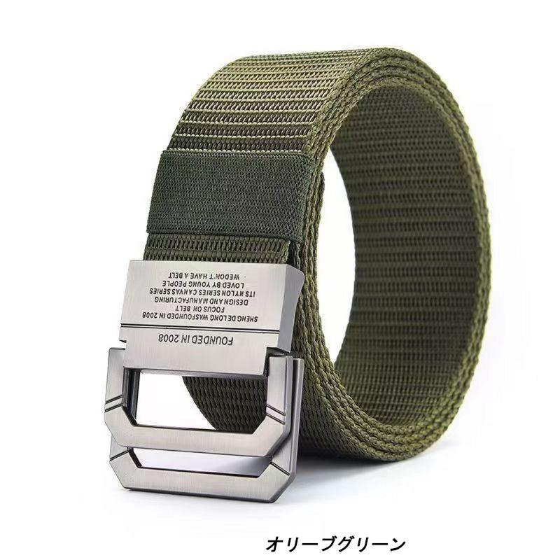 ダブルリング ナイロン ベルト シルバーバックル D-Ring Belts（4色） Dリングベルト ミリタリー風 |  | 02