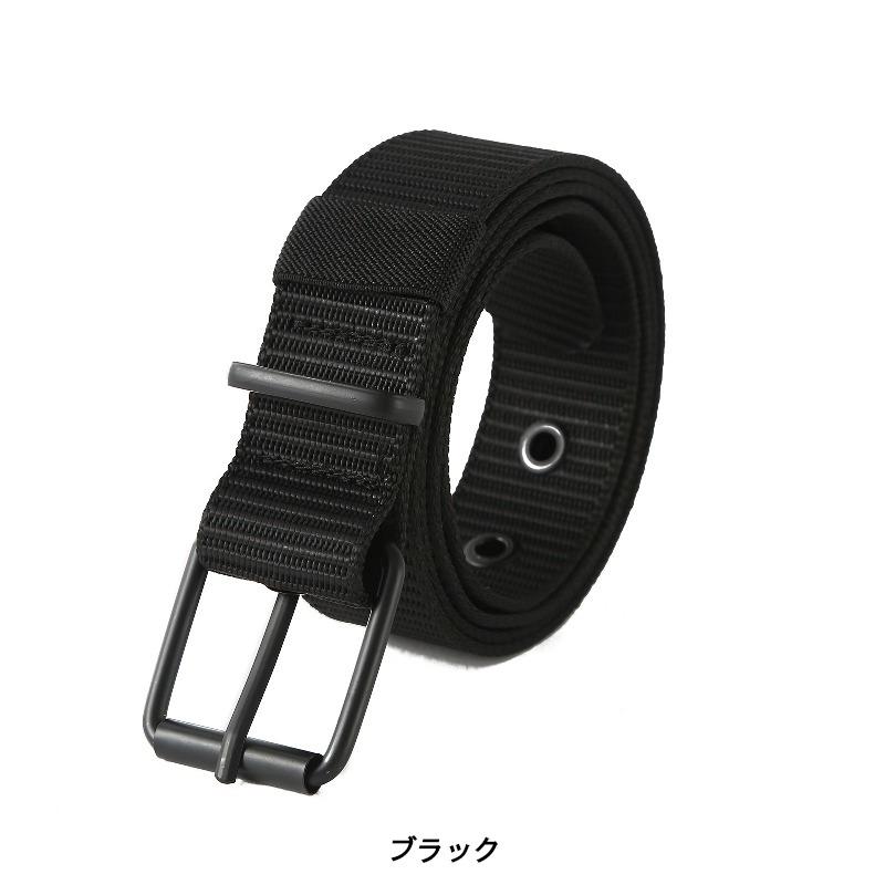 ブラック バックル ミリタリー ナイロン ベルト Belts（6色） |  | 01