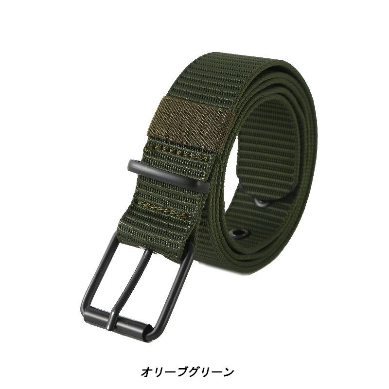ブラック バックル ミリタリー ナイロン ベルト Belts（6色） |  | 02