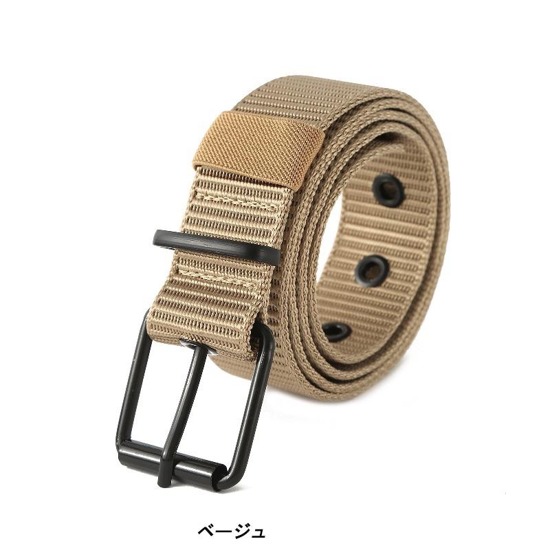 ブラック バックル ミリタリー ナイロン ベルト Belts（6色） |  | 03