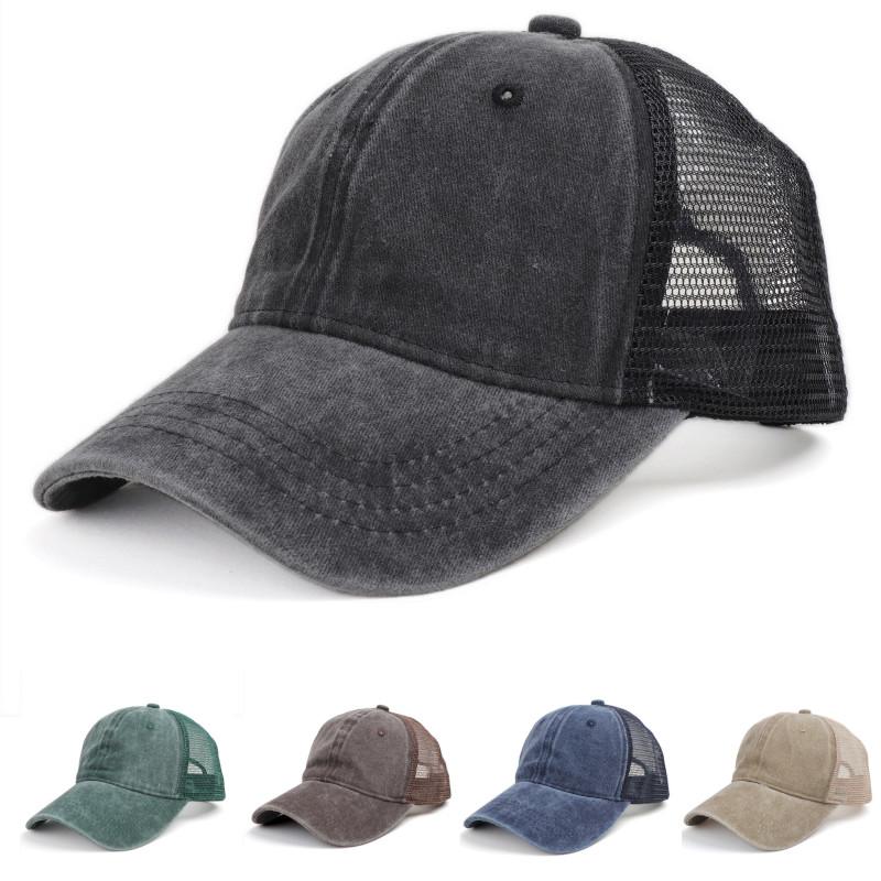 ウォッシュド コットン メッシュ キャップ Baseball mesh Cap (6色