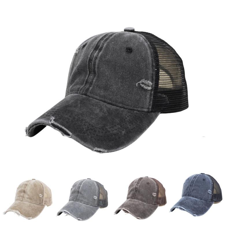 ウォッシュド コットン メッシュ キャップ 【ダメージ加工】 Baseball mesh Cap (5色）【送料無料】 | 