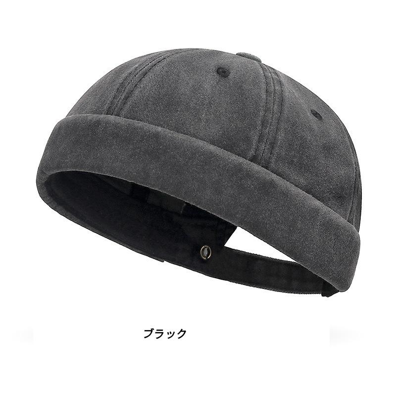 ウォッシュド コットン ロールキャップ Rolll Cap ツバなし帽(6色) |  | 01