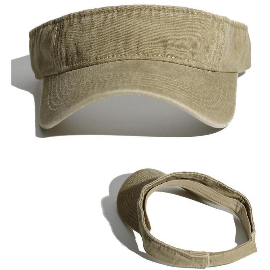 ウォッシュド コットン サンバイザー 帽子 Sun visor (6色) |  | 09