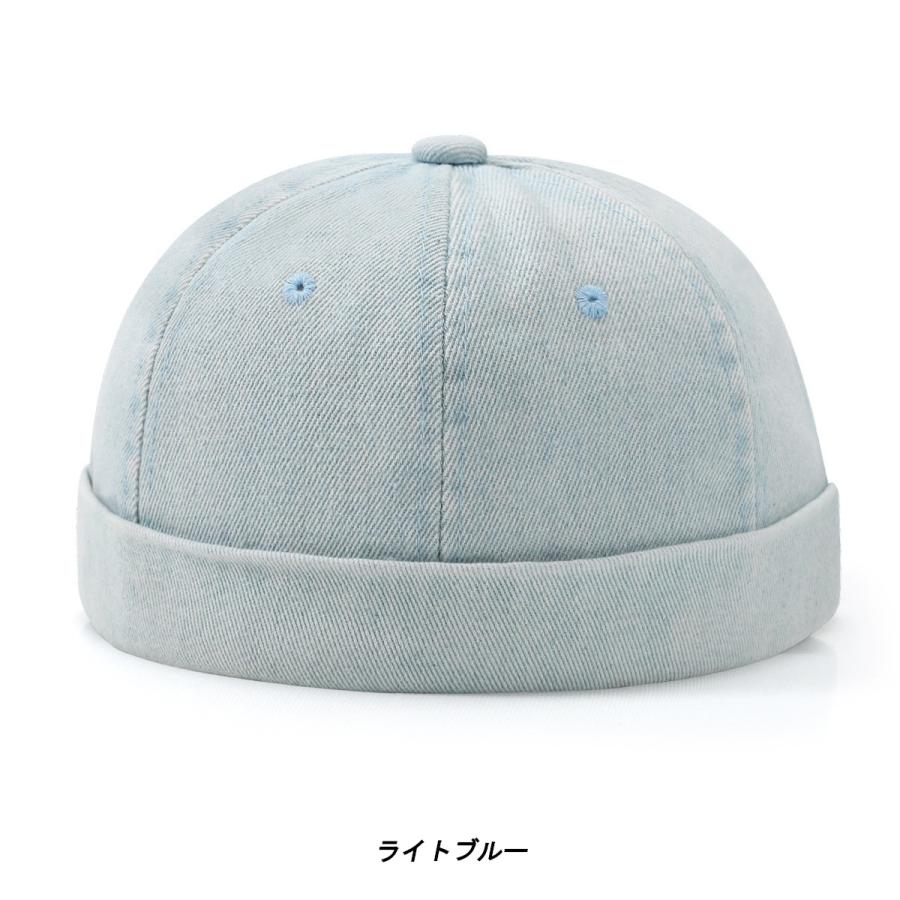 デニム ロールキャップ Rolll Cap ツバなし帽 フィッシャーマンキャップ(5色) |  | 01