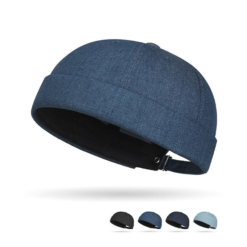 ノンウォッシュ デニム ロールキャップ Rolll Cap ツバなし帽 フィッシャーマンキャップ(4色) | 