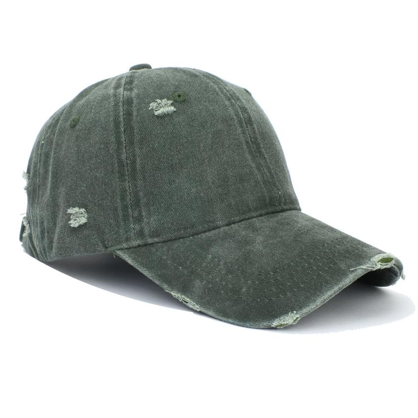 ウォッシュド コットン ツイル ベースボール キャップ ダメージ加工