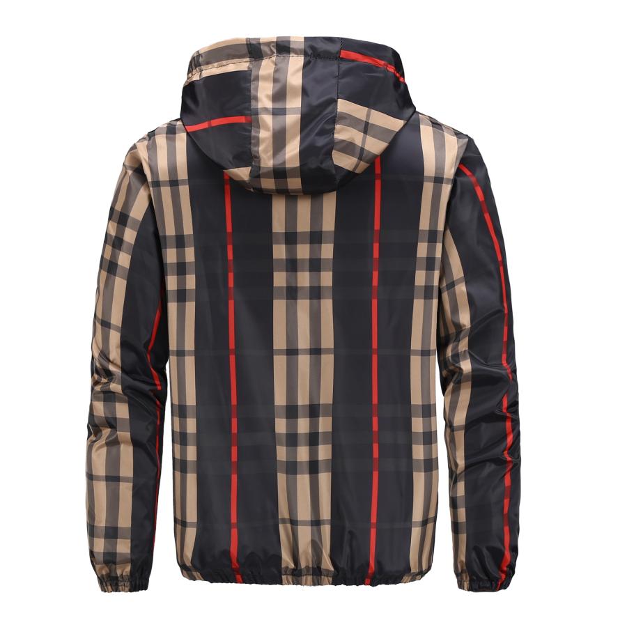 チェック柄 ナイロン フード ジャケット ウインドブレーカー Plaid 