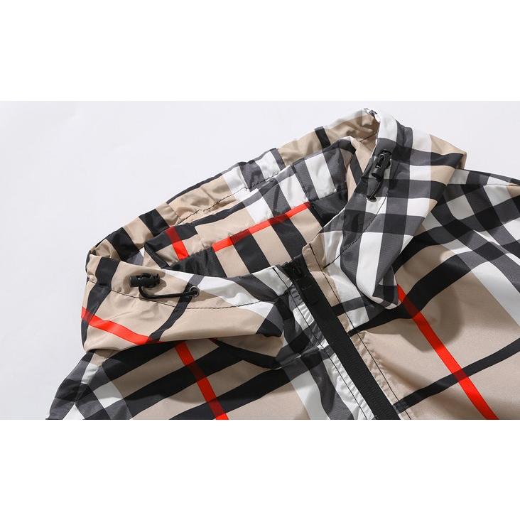 チェック柄 ナイロン フード ジャケット ウインドブレーカー Plaid 