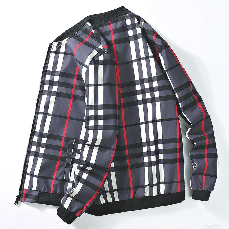 【希少✨】ナイロンジャケット　46 4L シャドーチェック　ブルゾン　ネイビー チェック柄 ナイロン ベースボール ジャケット ウインドブレーカー