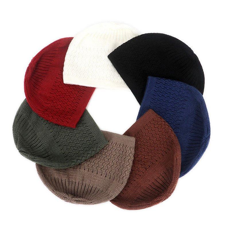 イスラム キャップ ニット 帽 ヘリンボーン柄 ビーニ Islamic Cap (８色) |  | 09