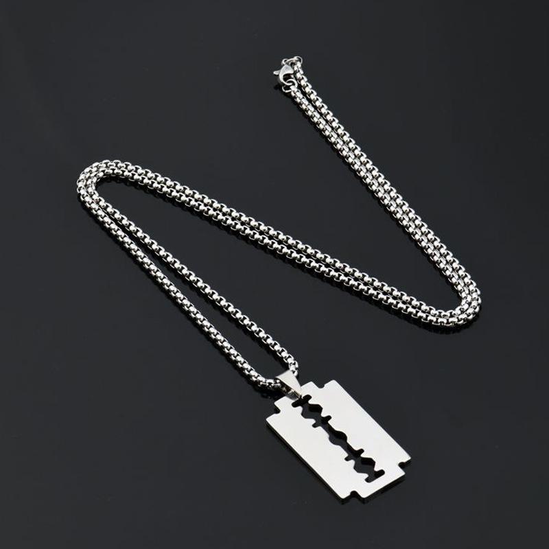 ネックレス シルバーカラー カミソリ Necklace razor |  | 02