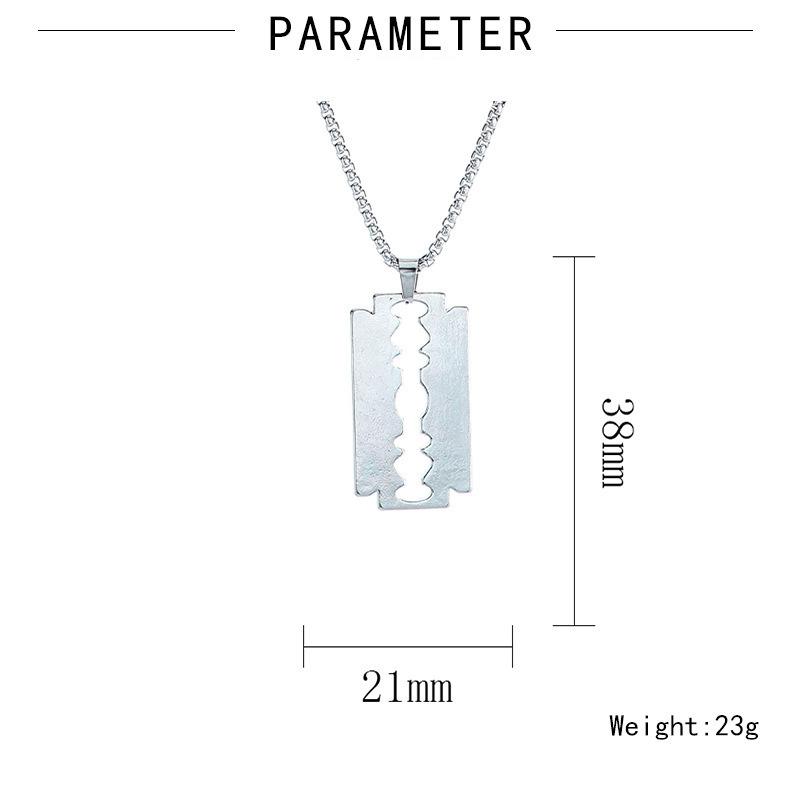 ネックレス シルバーカラー カミソリ Necklace razor |  | 04