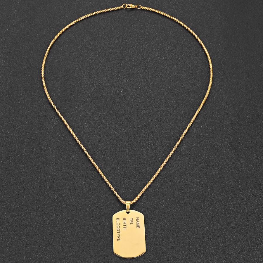 ドッグ タグ ミリタリー ネックレス Dog Tag(3色） |  | 05