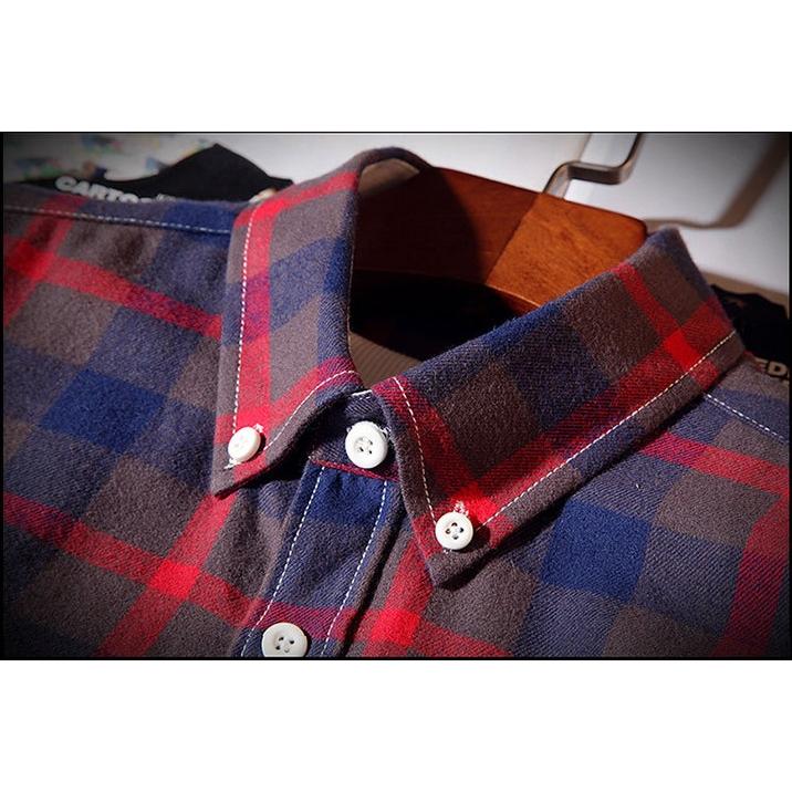 チェック柄 ネル シャツ CHECK SHIRTS チェック 長袖シャツ |  | 06