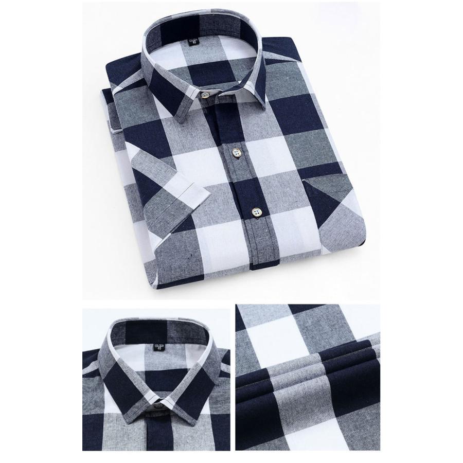 ブロック チェック 半袖 シャツ バファロープレイド 柄 S/S シャツ |  | 03