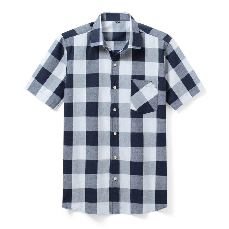 ブロック チェック 半袖 シャツ バファロープレイド 柄 S/S シャツ |  | 07