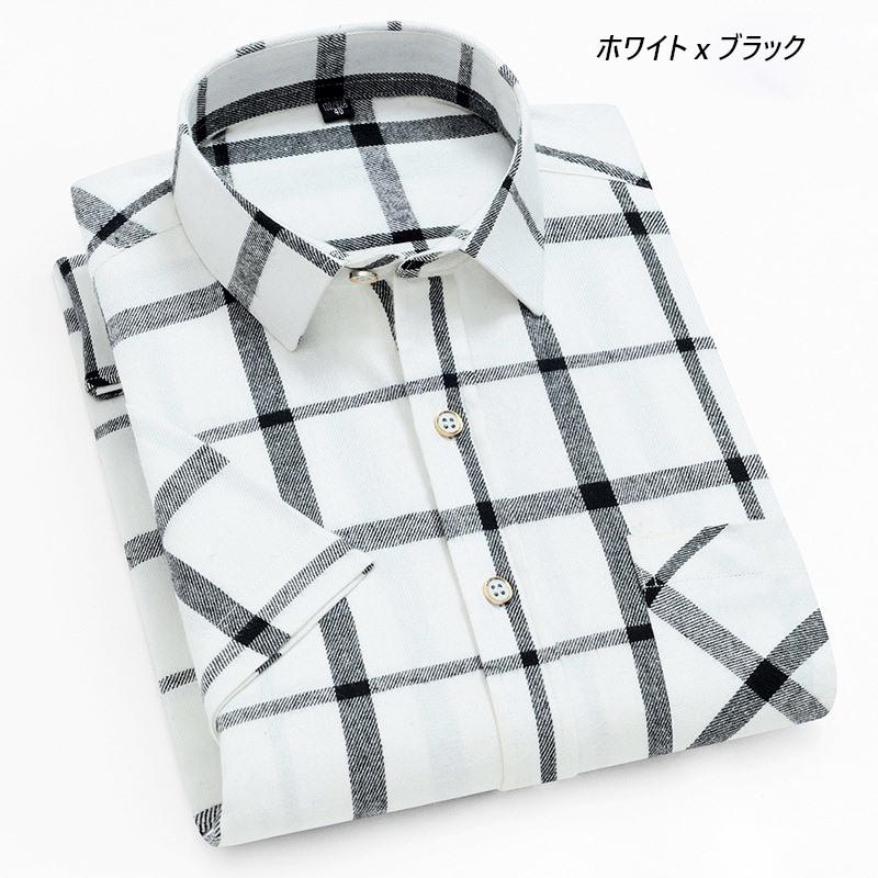 チェック 柄 半袖 ネル シャツ 格子柄 S/S シャツ |  | 04