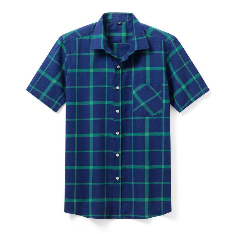 チェック 柄 半袖 ネル シャツ 格子柄 S/S シャツ |  | 01