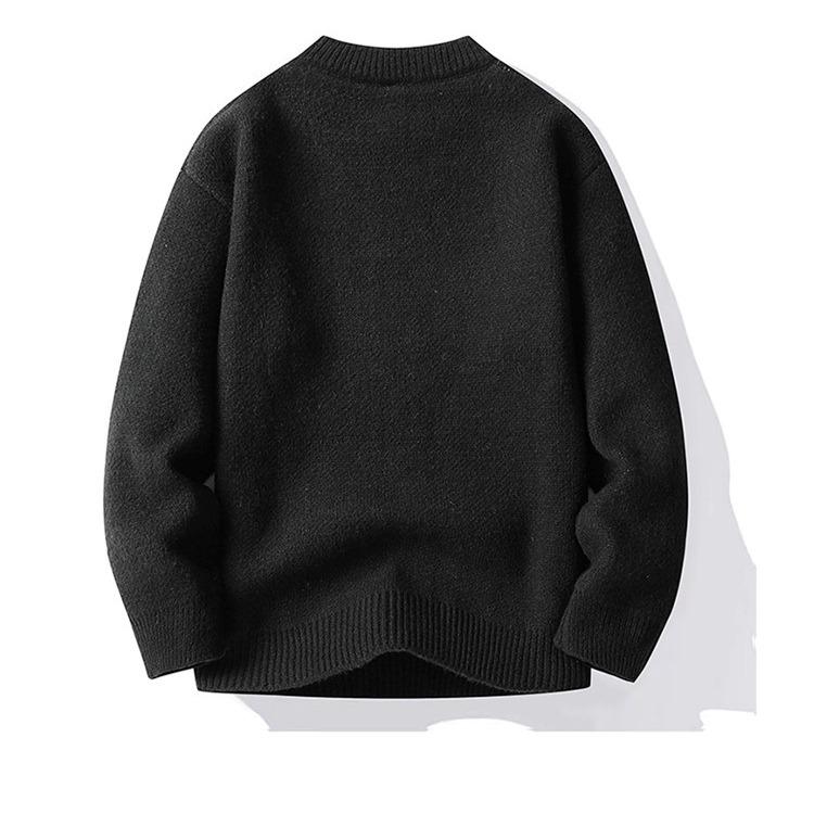 バンダナ柄 クルーネック ニット丸首セーター Paisley bandana pattern crew neck sweater |  | 04