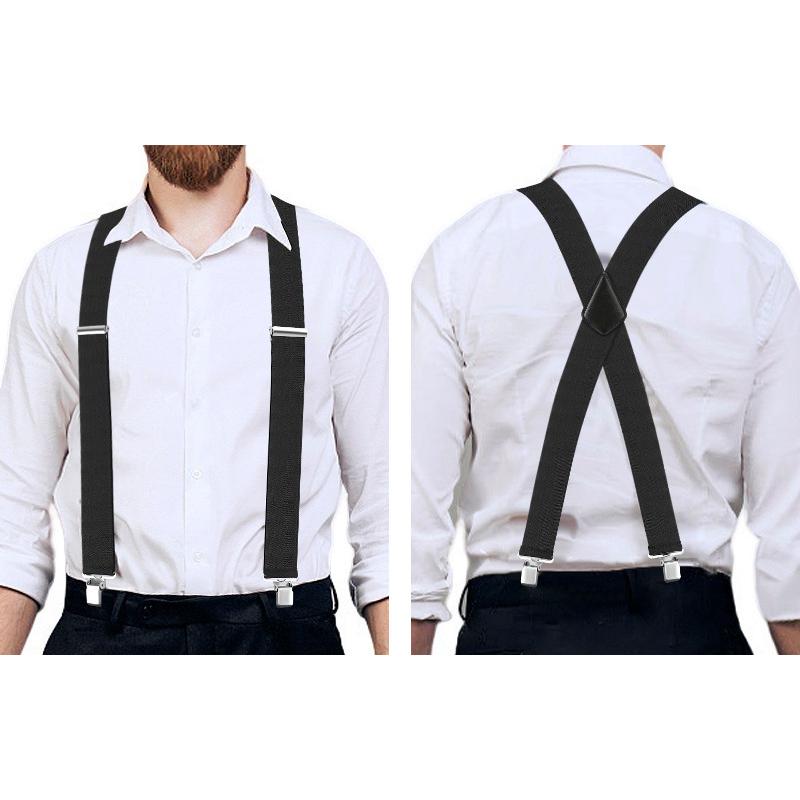 極太 ワイド サスペンダー X型 太さ5センチ 幅広クリップ Elastic X-Back Pant Suspenders（8色）【送料無料】 |  | 09