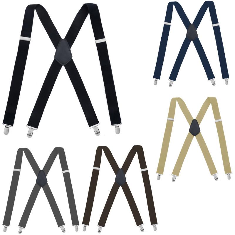 サスペンダー X型 レギュラーサイズ 太さ3.5センチ Elastic X-Back Pant Suspenders（5色）【送料無料】 | 
