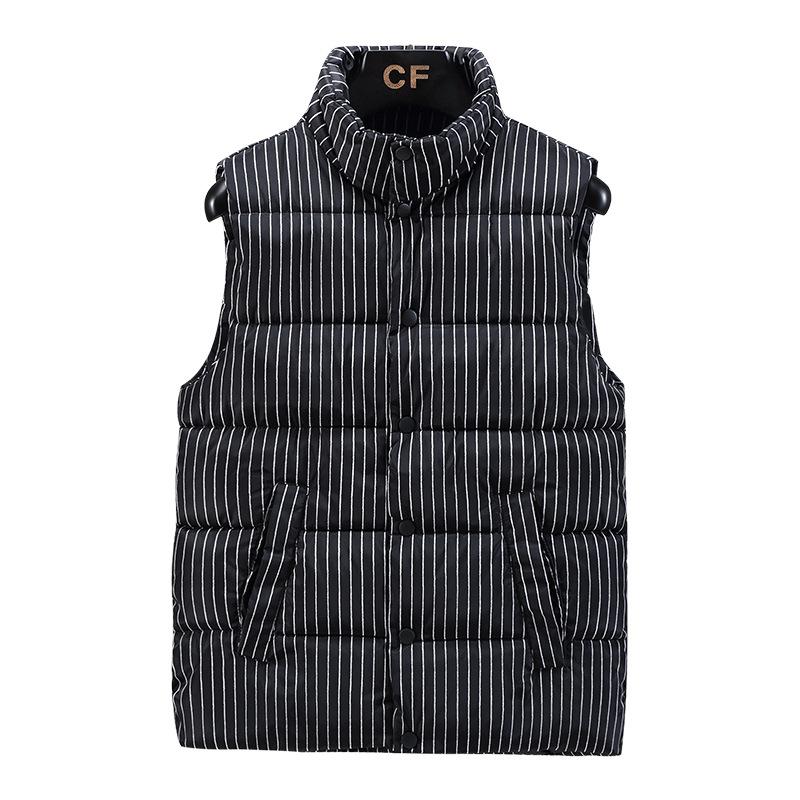 ストライプ ダウンベスト ピンストライプ柄 中綿ベスト Striped Down Vest Size L〜3XL |  | 01