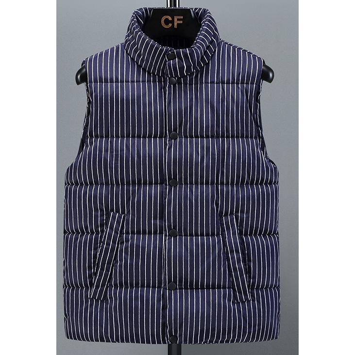 ストライプ ダウンベスト ピンストライプ柄 中綿ベスト Striped Down Vest Size L〜3XL |  | 02