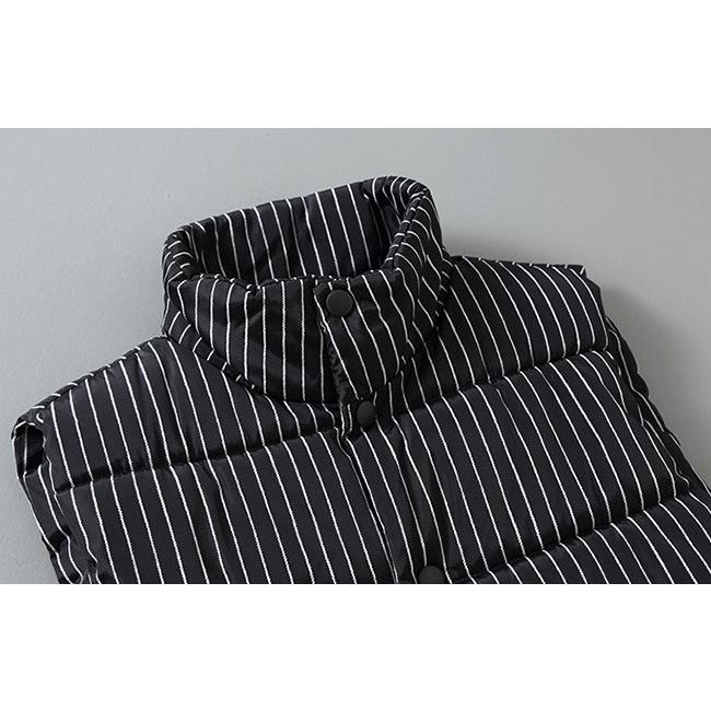 ストライプ ダウンベスト ピンストライプ柄 中綿ベスト Striped Down Vest Size L〜3XL |  | 05
