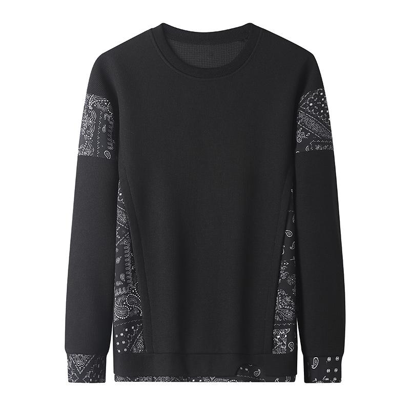 バンダナ柄 サーマルスウェットシャツ ペイズリー柄 トレーナー Paisley bandana pattern Sweat Shirt |  | 01
