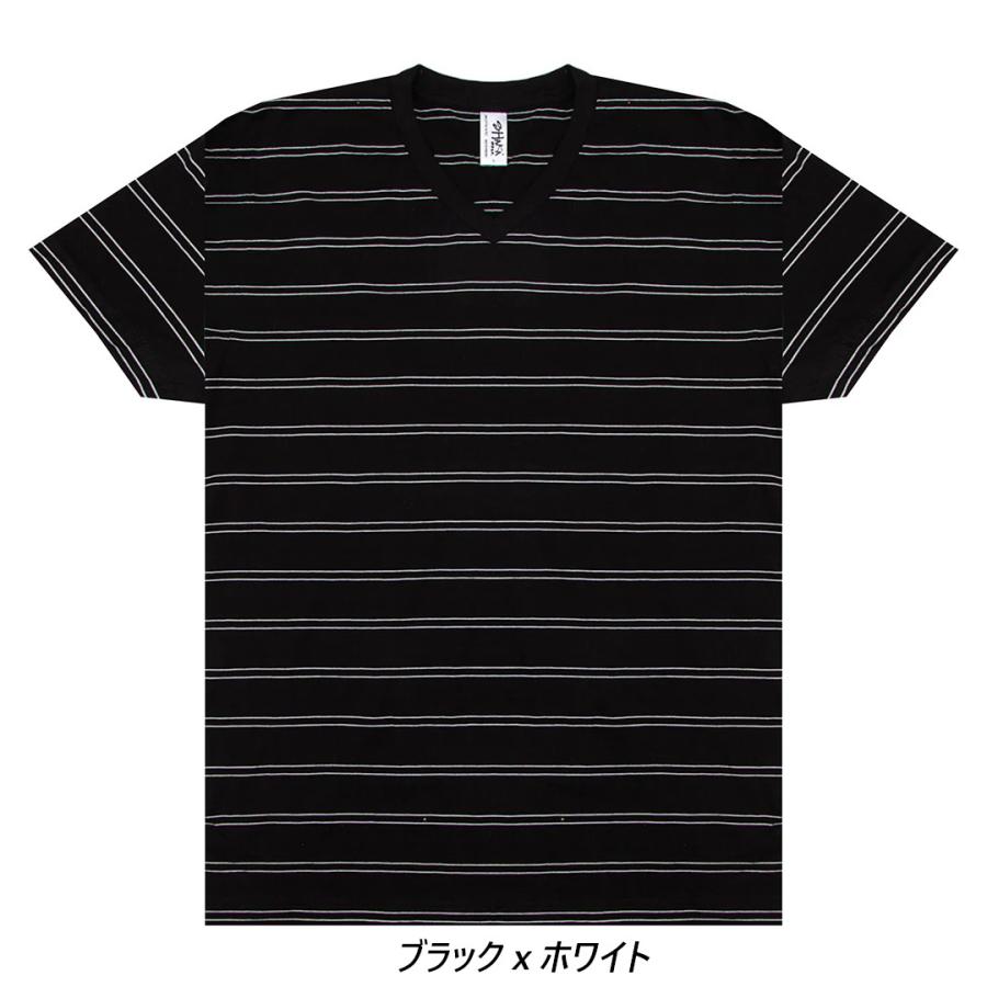 シャカ ウェアー SHAKA WeAR Ｖネック ストライプ ボーダーTシャツ メンズ Striped V-Neck T-shirt | SHAKA WeAR | 02