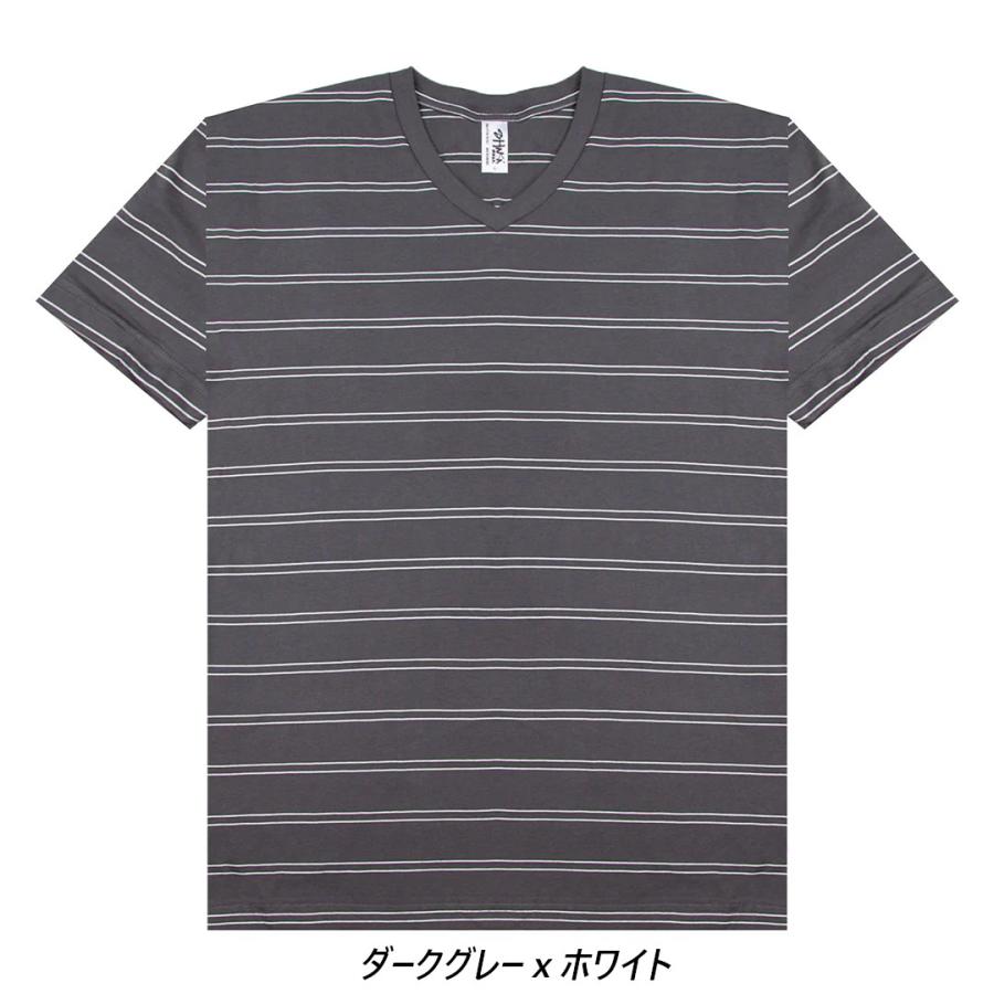 シャカ ウェアー SHAKA WeAR Ｖネック ストライプ ボーダーTシャツ メンズ Striped V-Neck T-shirt | SHAKA WeAR | 03