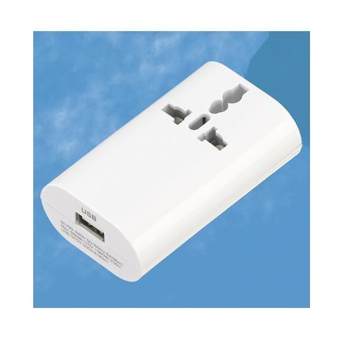 ヤザワ 海外用マルチ変換プラグ 差込口形状A・C・O・BF・SE・USB対応 HPM4WH の商品画像