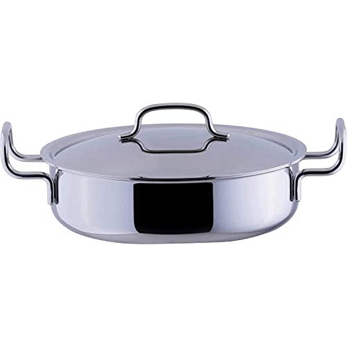 宮崎製作所 ジオ 両手鍋 浅型 25cm 日本製 IH対応 オール熱源対応 1