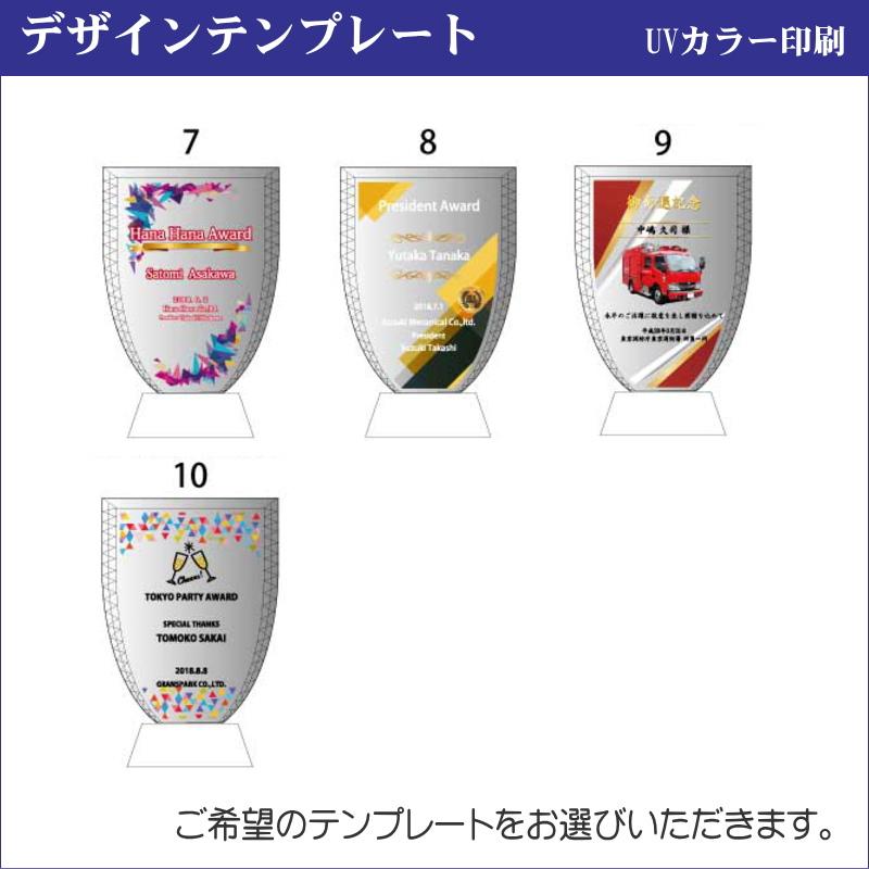 名入れ クリスタル 表彰盾 DP-1(中) 社内表彰 取引先表彰 認定証 感謝状 表彰状 周年記念 送料無料_4