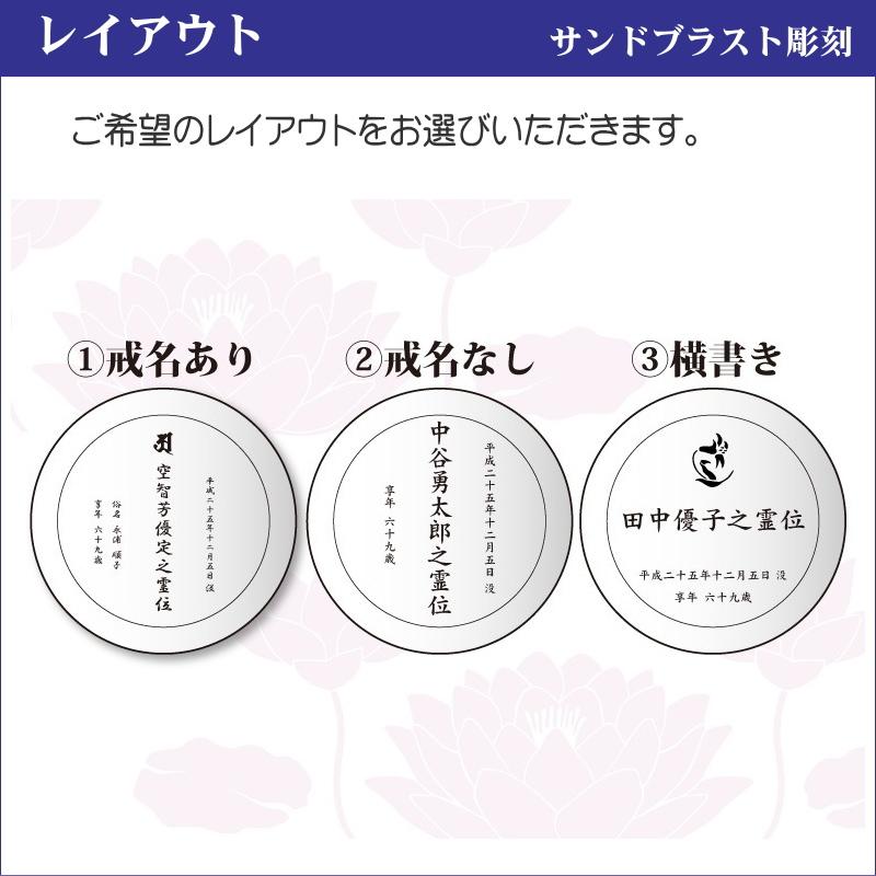 名入れ クリスタル位牌 穏花 ローズ柄 KH-27ONK-R(小) 高級 ガラス位牌 モダン仏壇 手元供養