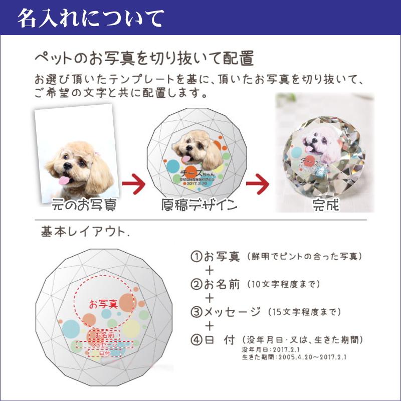 ペット 位牌 クリスタル KP-22(大) 名入れ ペット位牌 仏具 犬 猫 愛犬 愛猫 写真 メモリアル位牌 ペット仏具 ペット供養 手元供養_4
