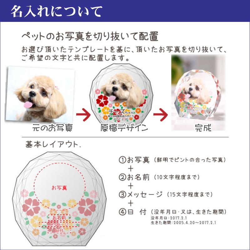 ペット 位牌 クリスタル KP-7(小) 名入れ ペット位牌 仏具 犬 猫 愛犬 愛猫 写真 メモリアル位牌 ペット仏具 ペット供養 手元供養_4