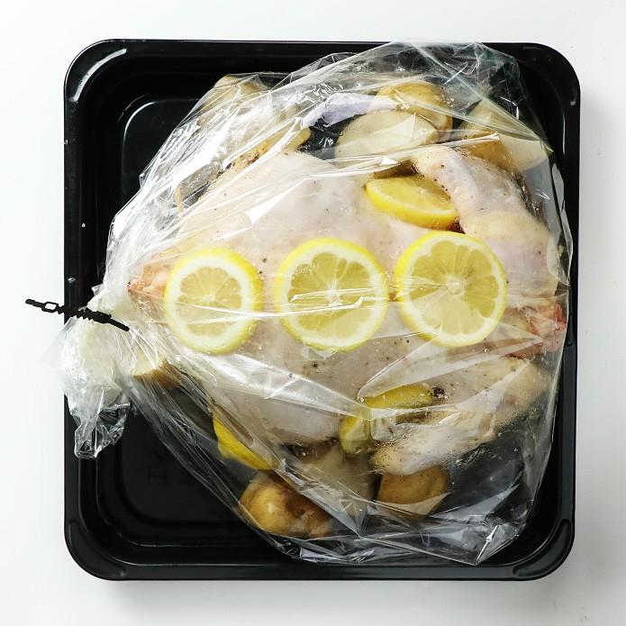 【国産銘柄鶏】錦爽鶏(きんそうどり) 丸ごと1羽 内蔵なし 2kg 3〜4人前(冷凍・生) ワンランク上のローストチキンを♪ |  | 03