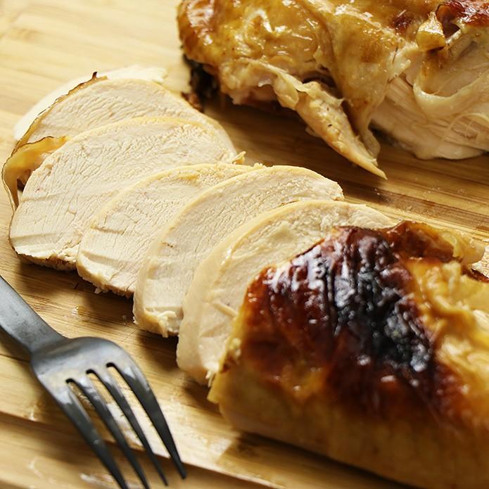 【国産銘柄鶏】錦爽鶏(きんそうどり)  の丸焼き ローストチキン　1羽まるごと 1kg 4-5人様向け 加熱調理済み |  | 03