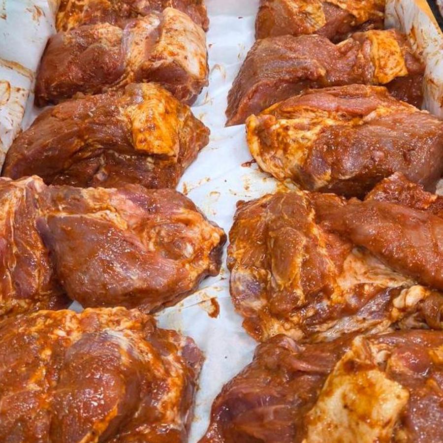 BBQプルドポーク  BBQソース【ホット】付き　500g　オリジナルスパイス味付け済  加熱調理済 |  | 05